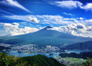 「黒岳から望む富士」